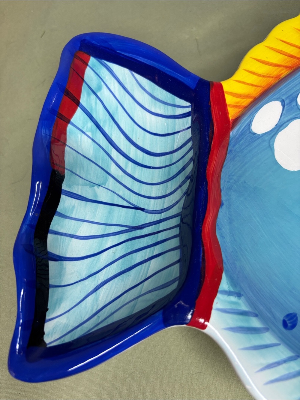 Large Ceramic Fish Serving Platter - Picture 6 of 8